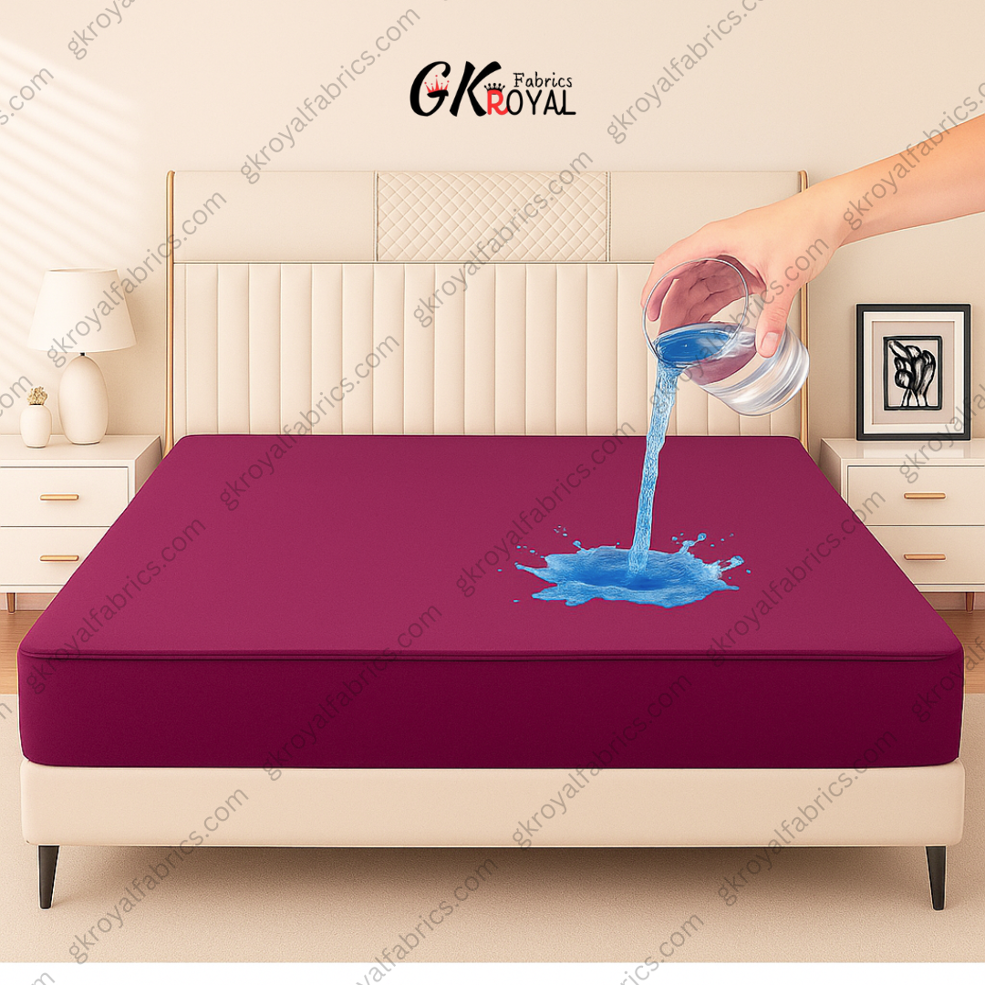 100% Terry Polyster Waterproof Mattress Protector