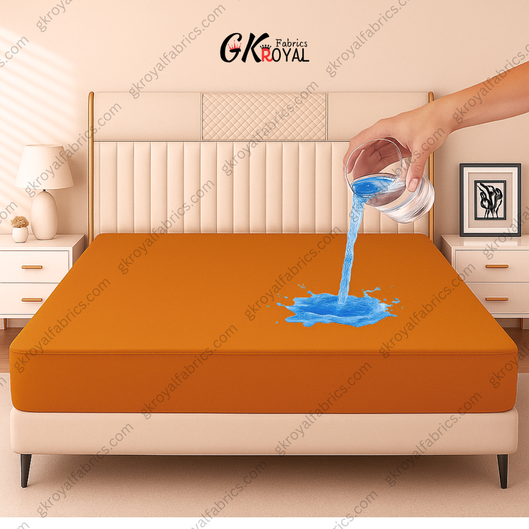 100% Terry Polyster Waterproof Mattress Protector