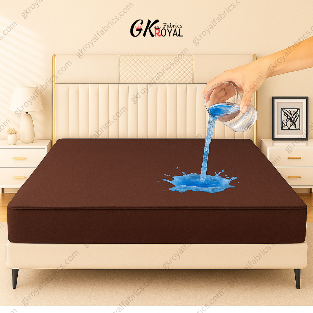 100% Terry Polyster Waterproof Mattress Protector