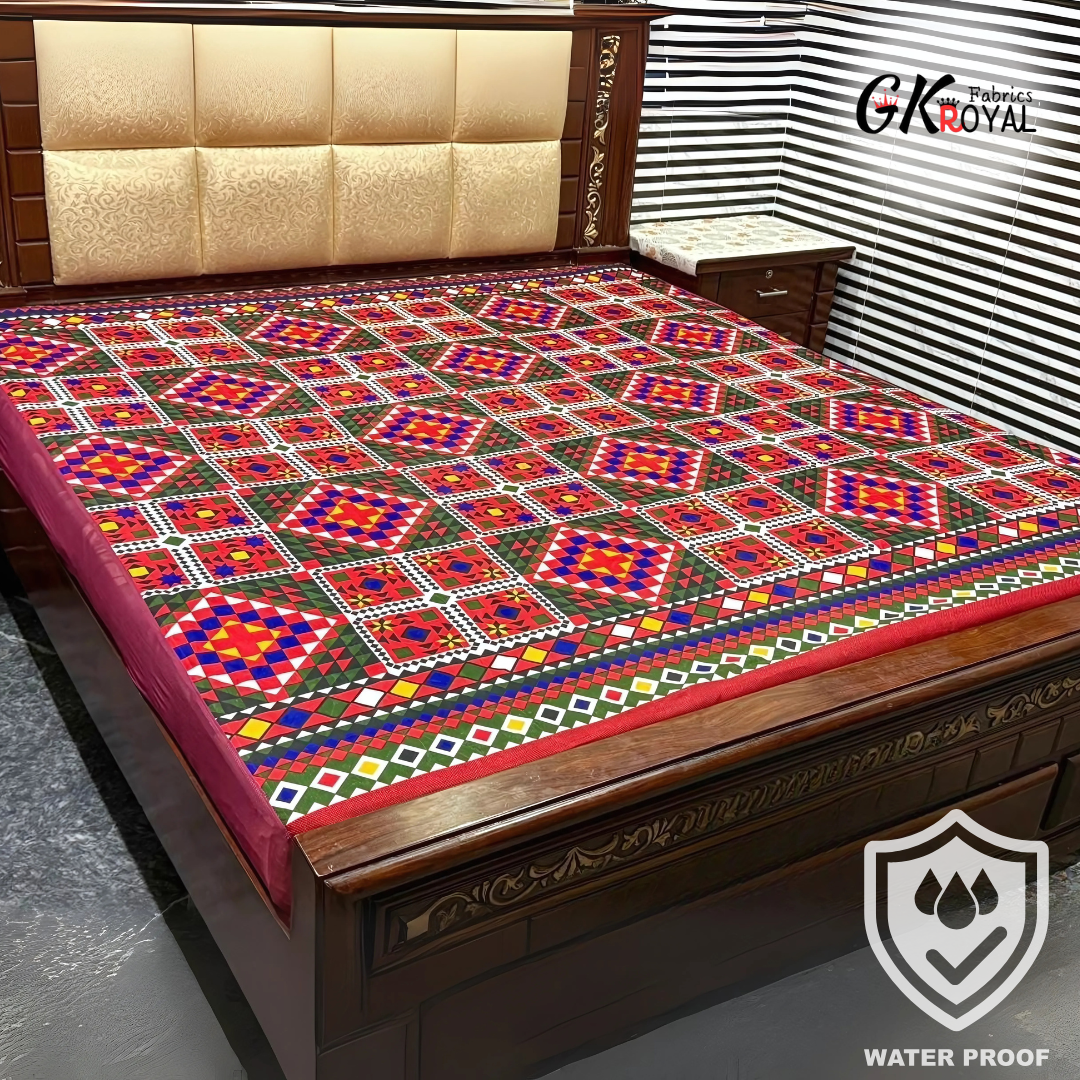 100% Printed Waterproof Mattress Cover - PWC-246