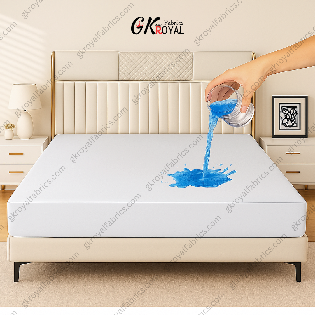 100% Terry Polyster Waterproof Mattress Protector