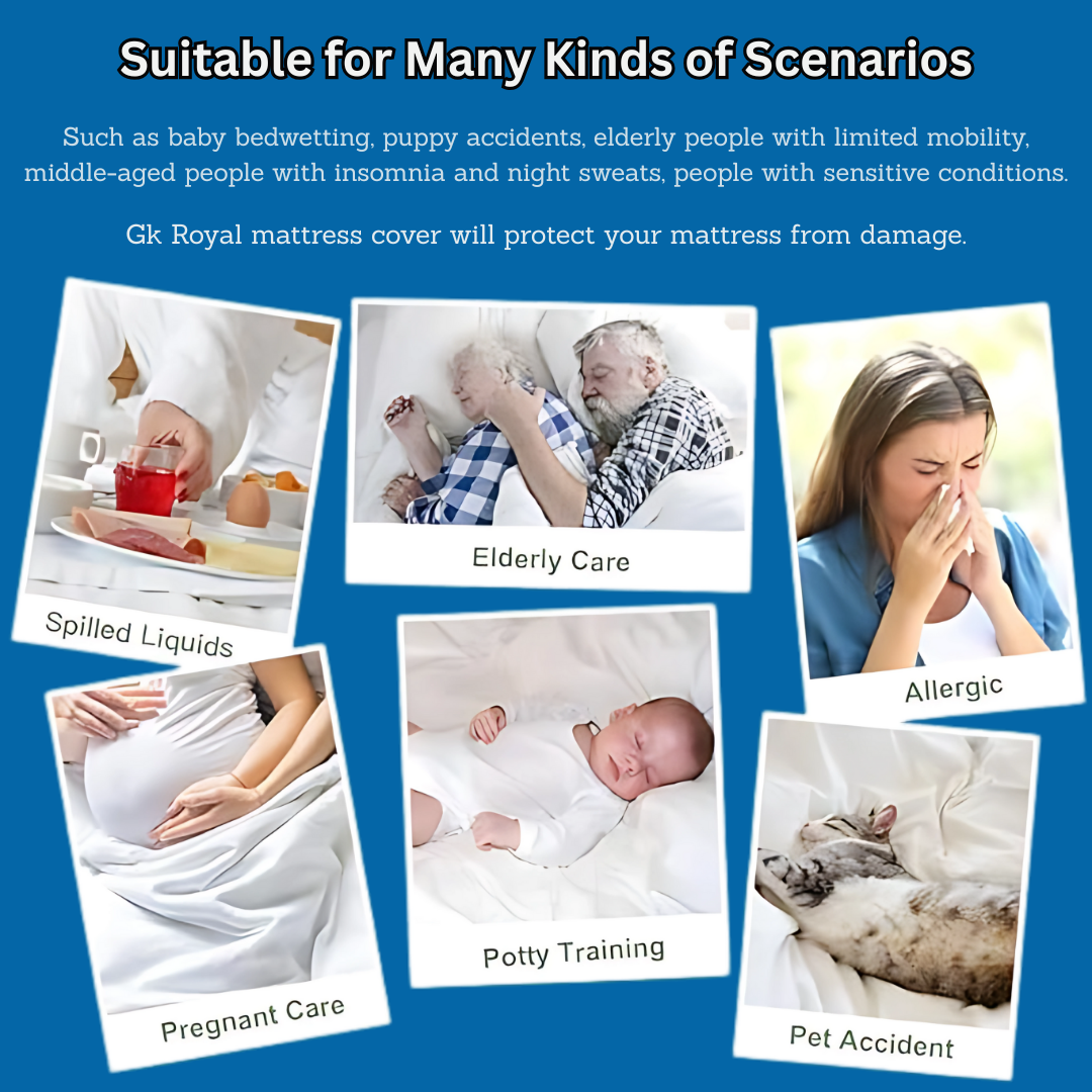 100% Terry Chamki Waterproof Mattress Protector