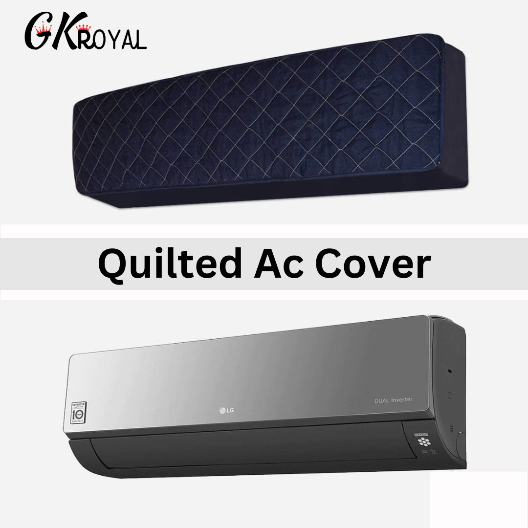 Quilted AC Cover - Dark Blue