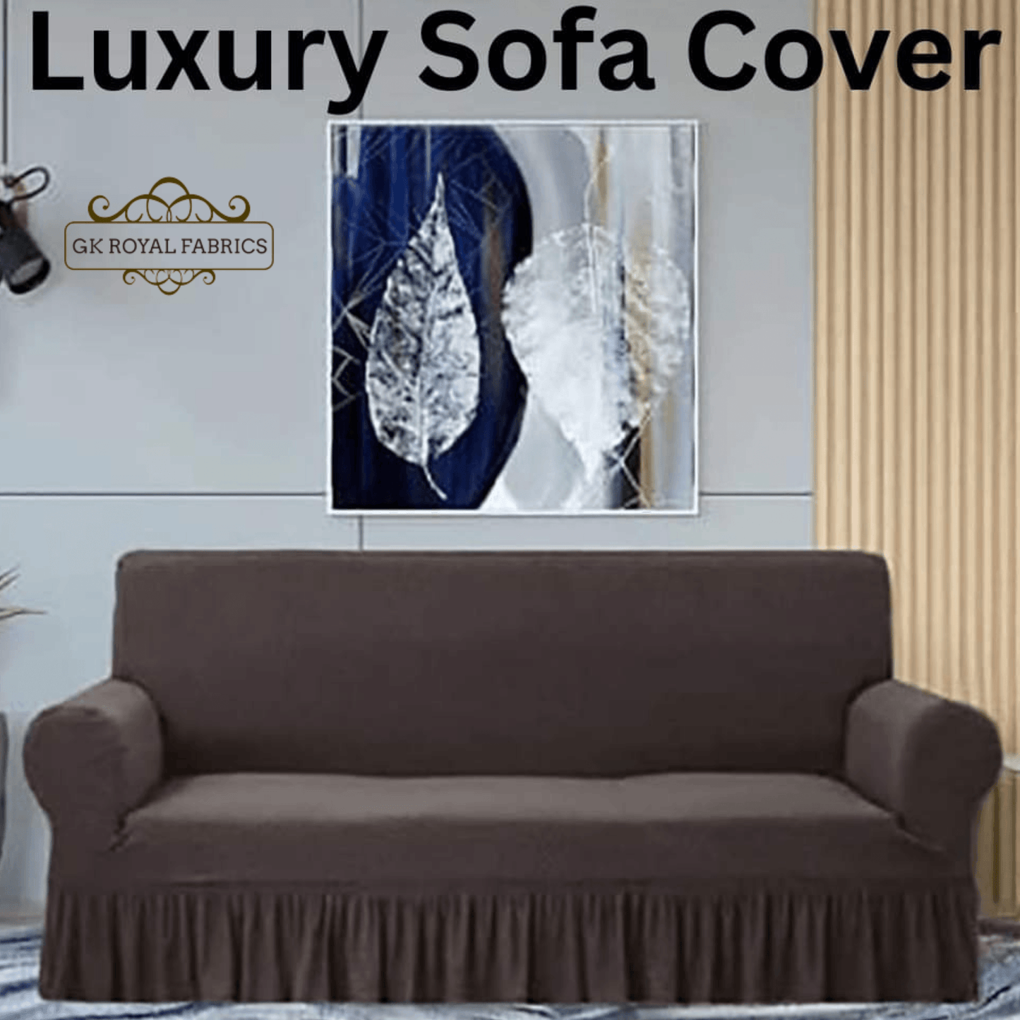 Jersey Sofa Covers-Dark Brown