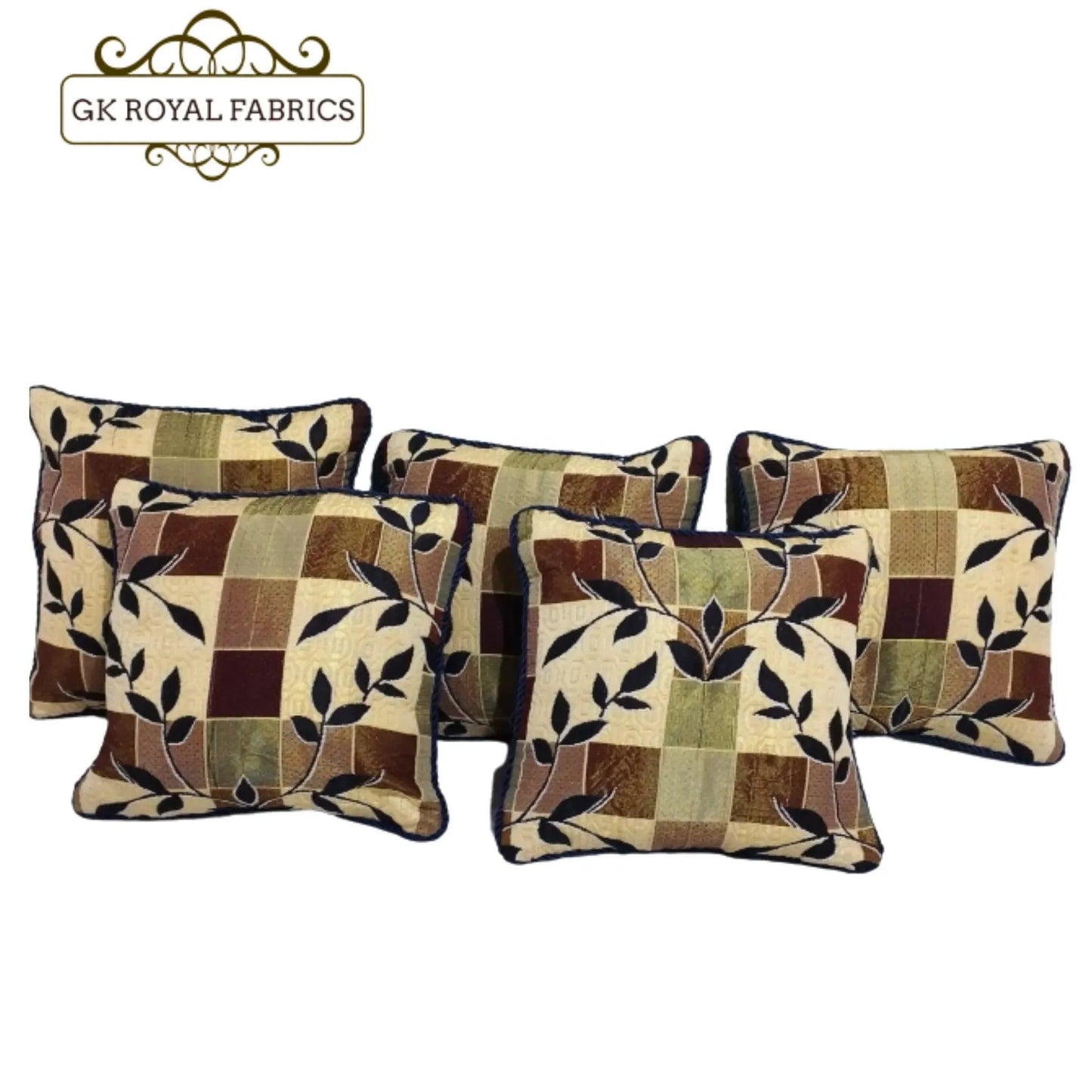 Velvet Jacquard Cushion cover 5 Pcs