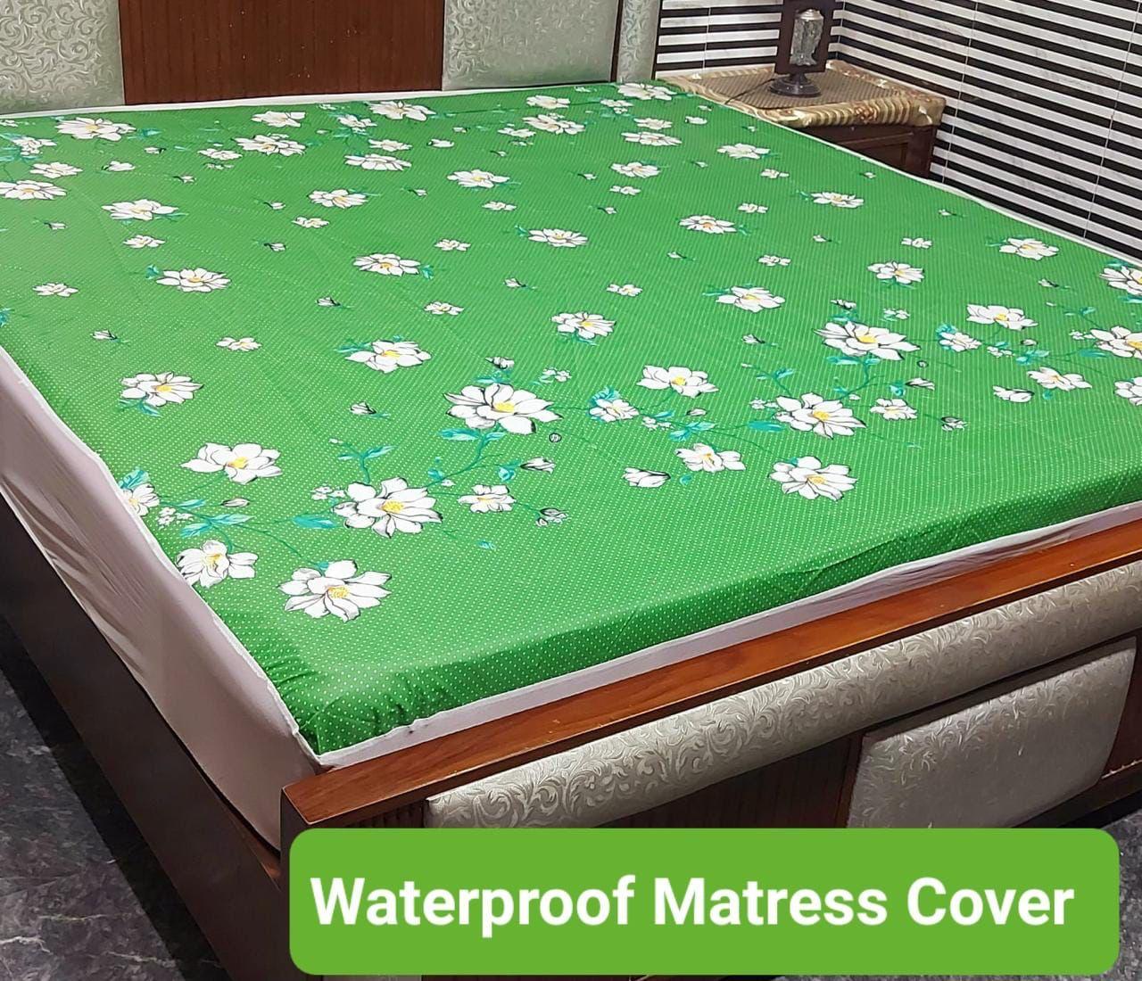 Printed 100% Waterproof Fitted Mattress Protector