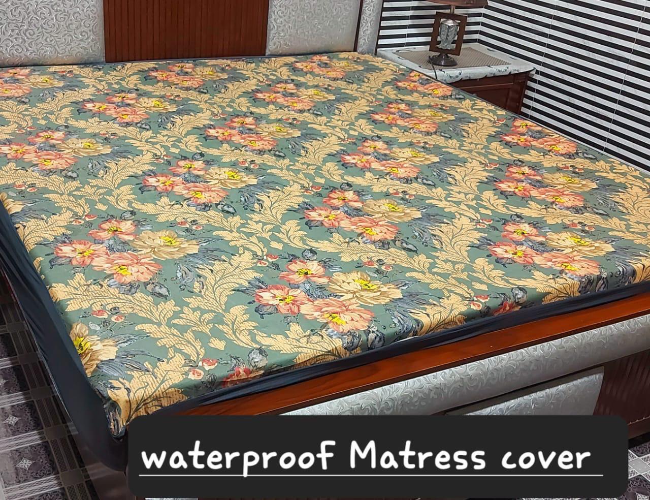 Printed 100% Waterproof Fitted Mattress Protector