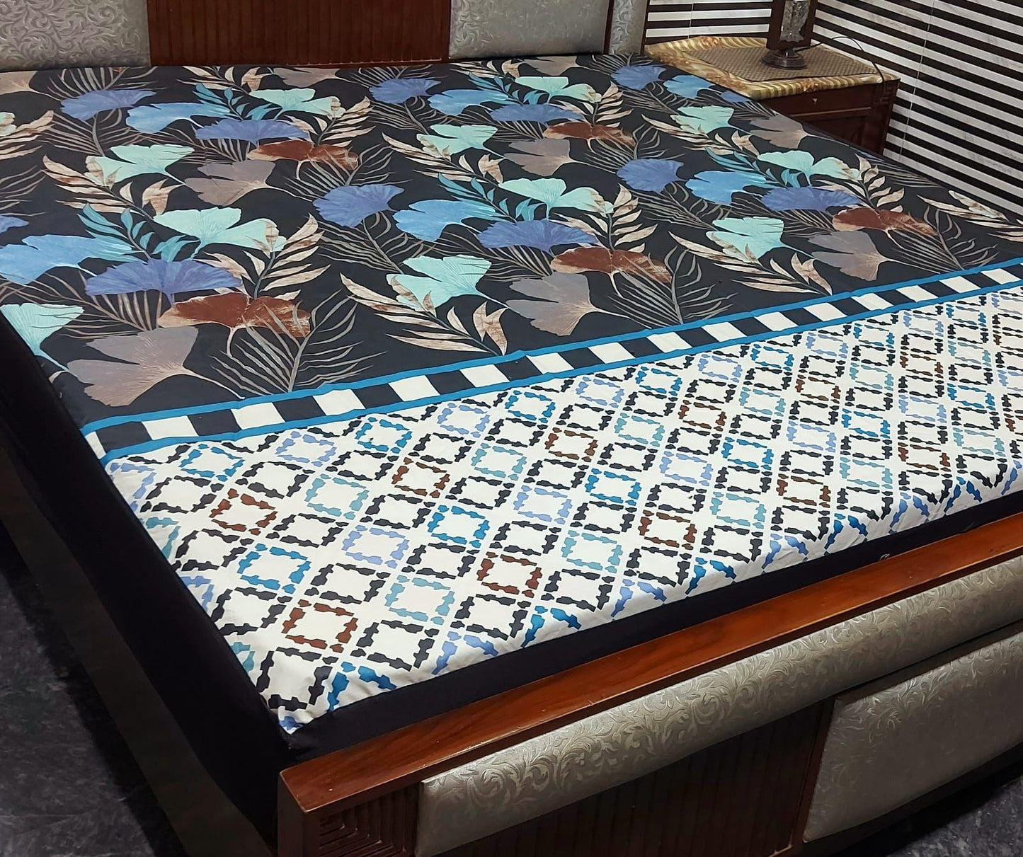 Printed 100% Waterproof Fitted Mattress Protector