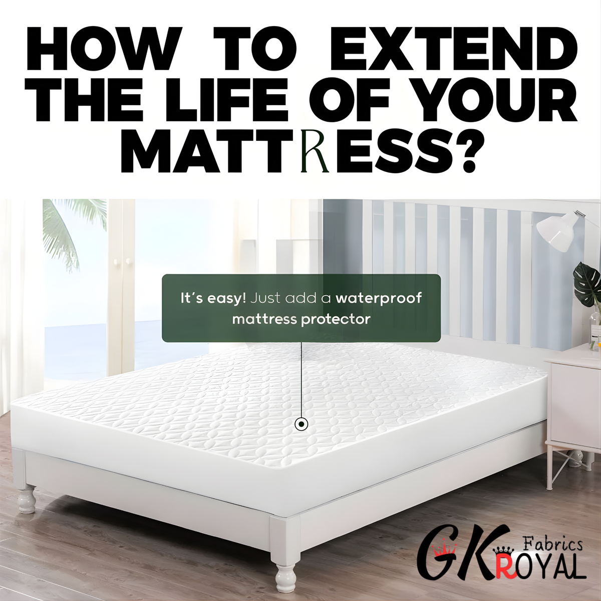 100% Waterproof Quilted Mattress Protector