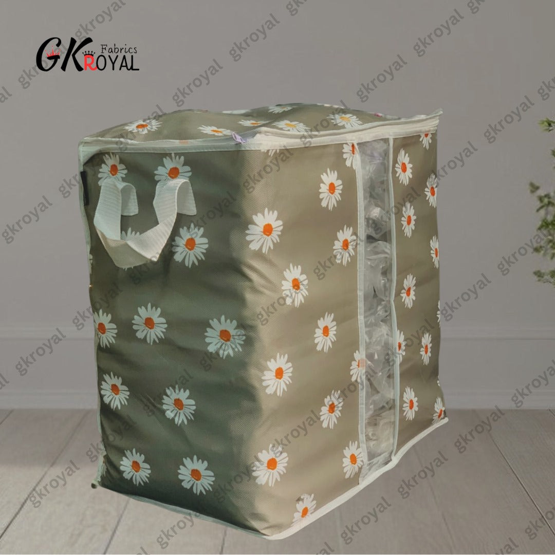 Durable Non-Woven Storage Organizer – Floral Design