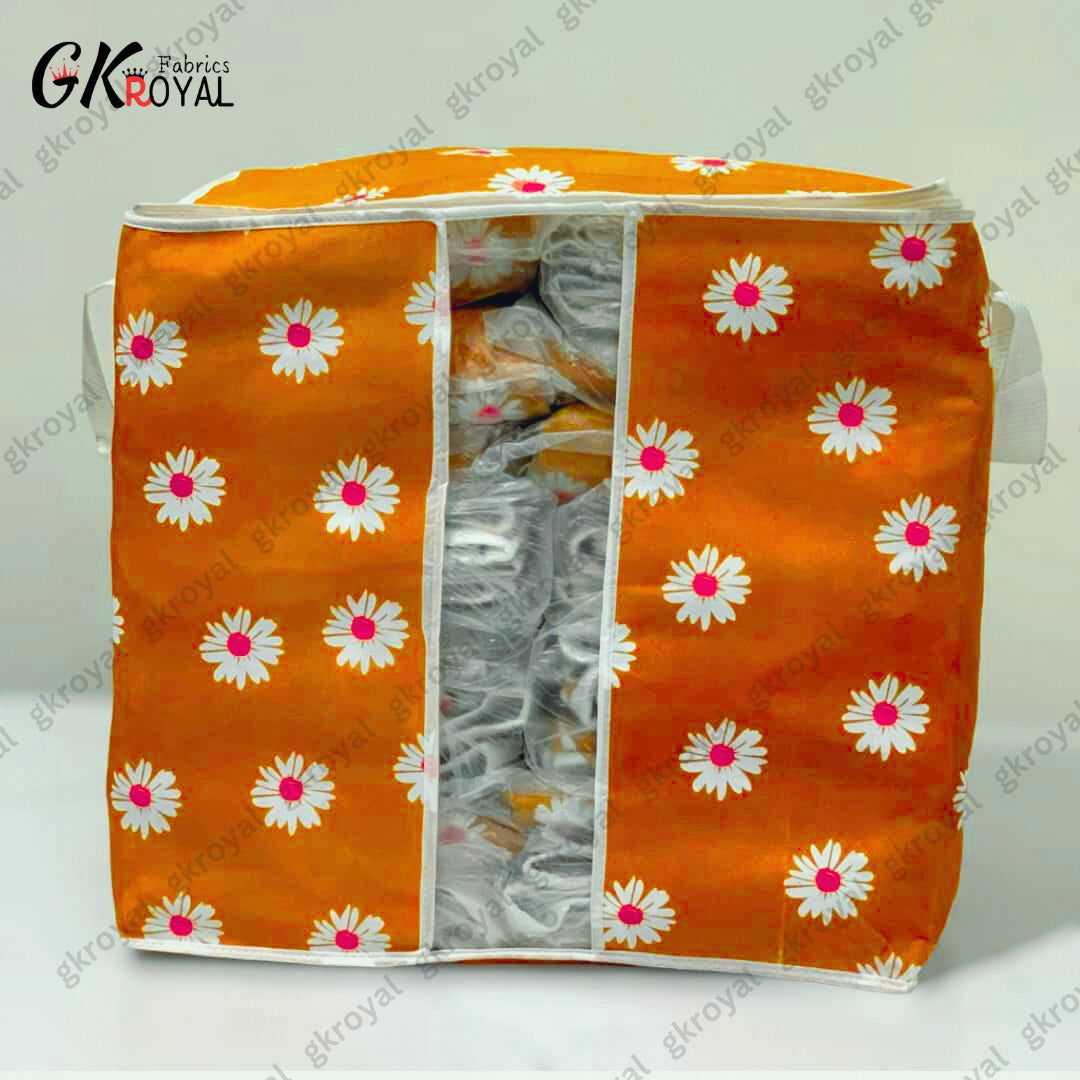 Durable Non-Woven Storage Organizer – Floral Design
