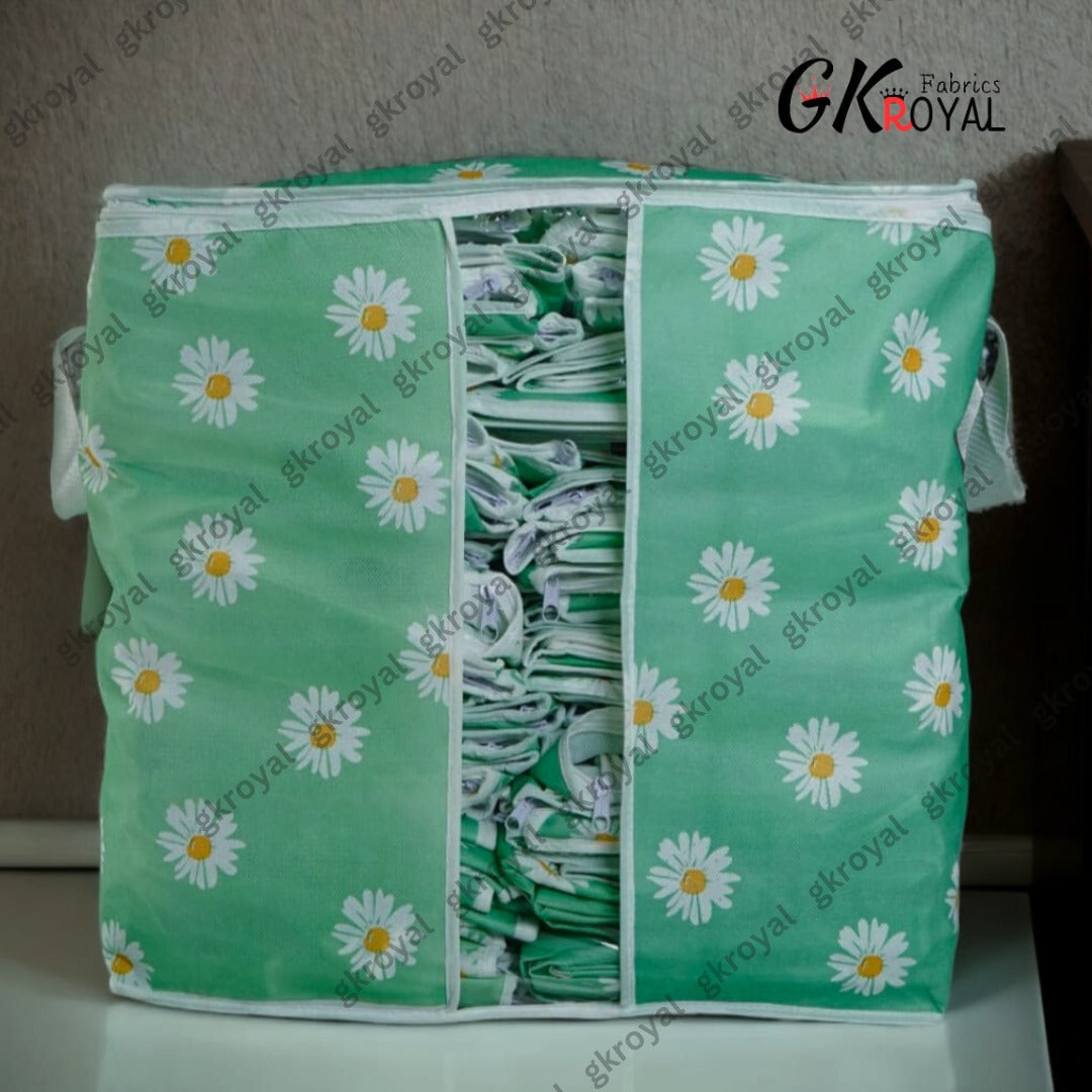 Durable Non-Woven Storage Organizer – Floral Design