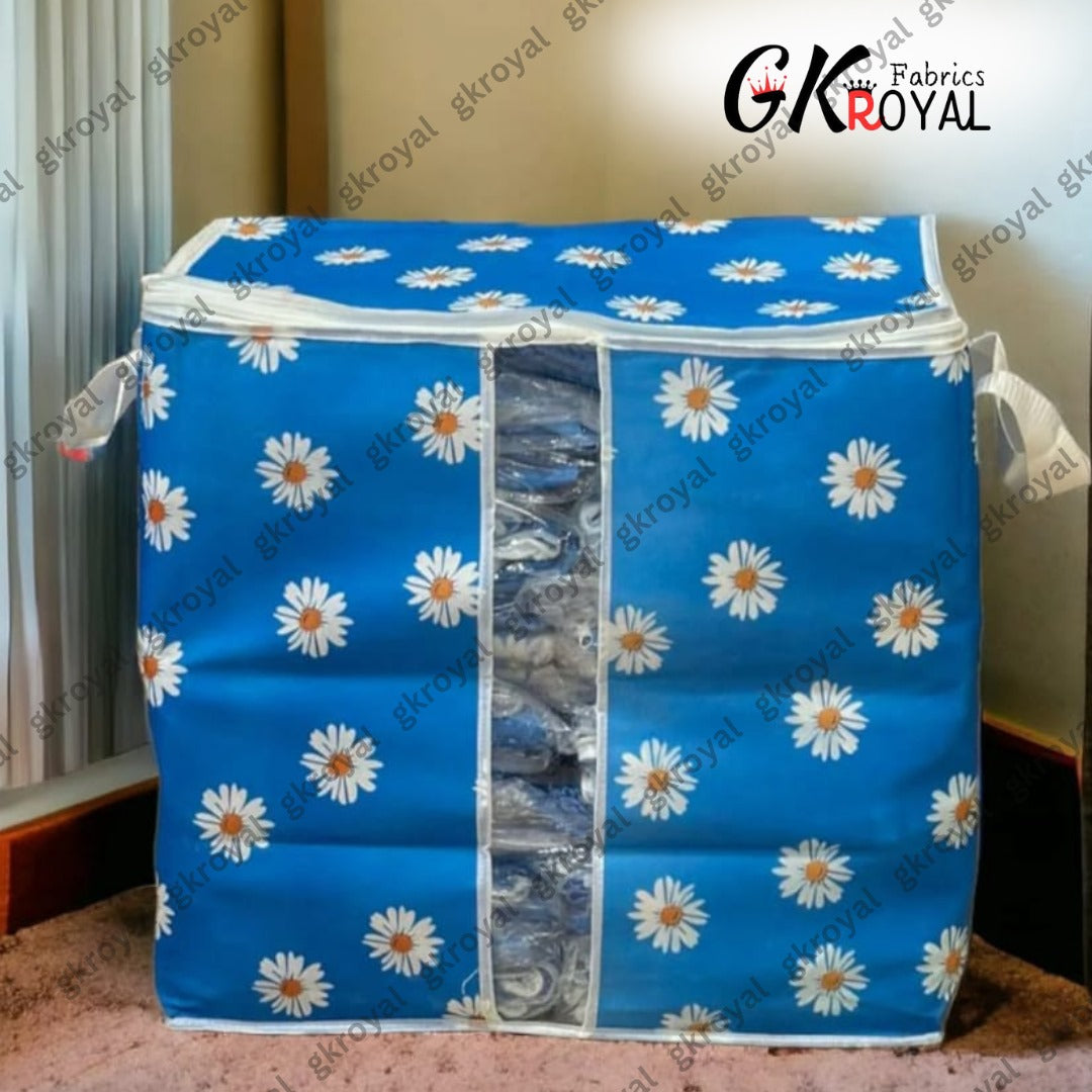 Durable Non-Woven Storage Organizer – Floral Design