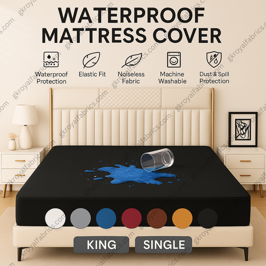 100% Terry Polyster Waterproof Mattress Protector