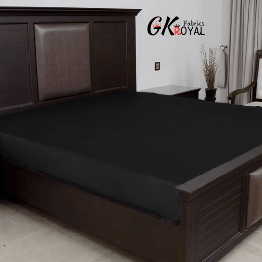 Terry 100% Waterproof Fitted Mattress Protector In Black Color