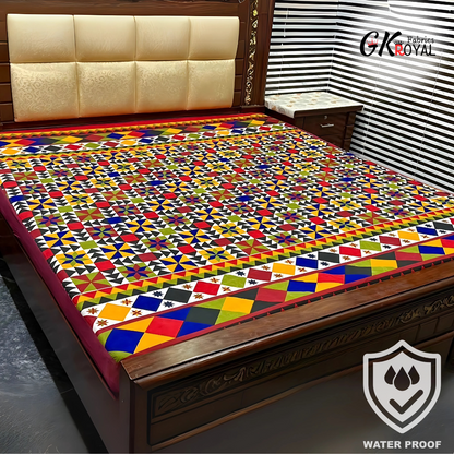 100% Printed Waterproof Mattress Cover - PWC-244