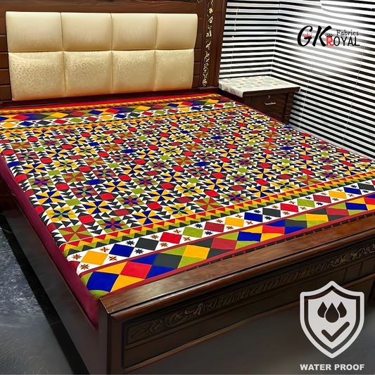 100% Printed Waterproof Mattress Cover - PWC-244