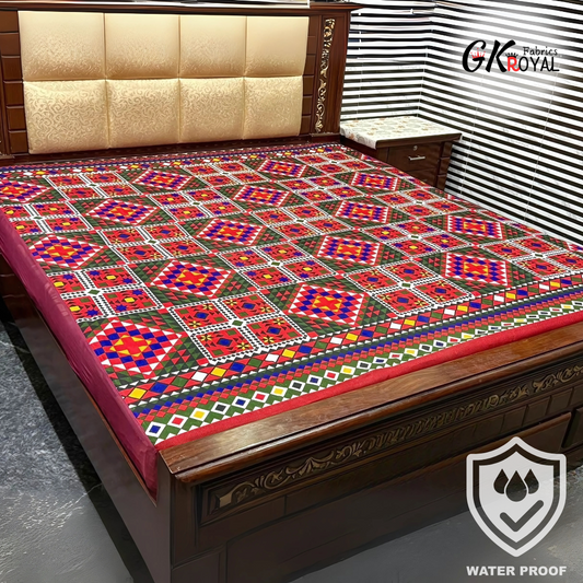 100% Printed Waterproof Mattress Cover - PWC-246