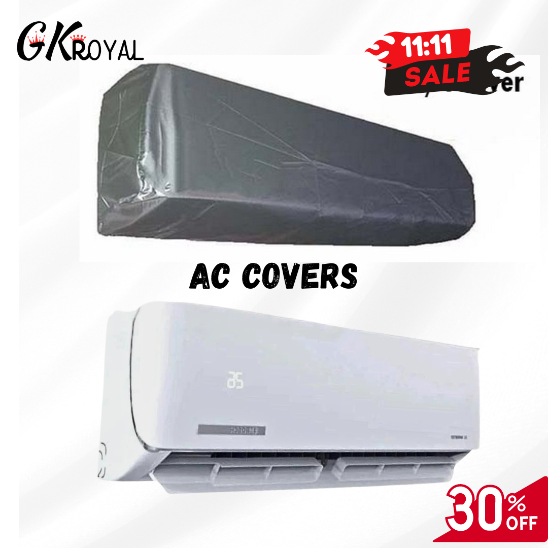 AC Cover - (Inner + Outer Unit Set) - Silver Grey – Gk Royal Fabrics