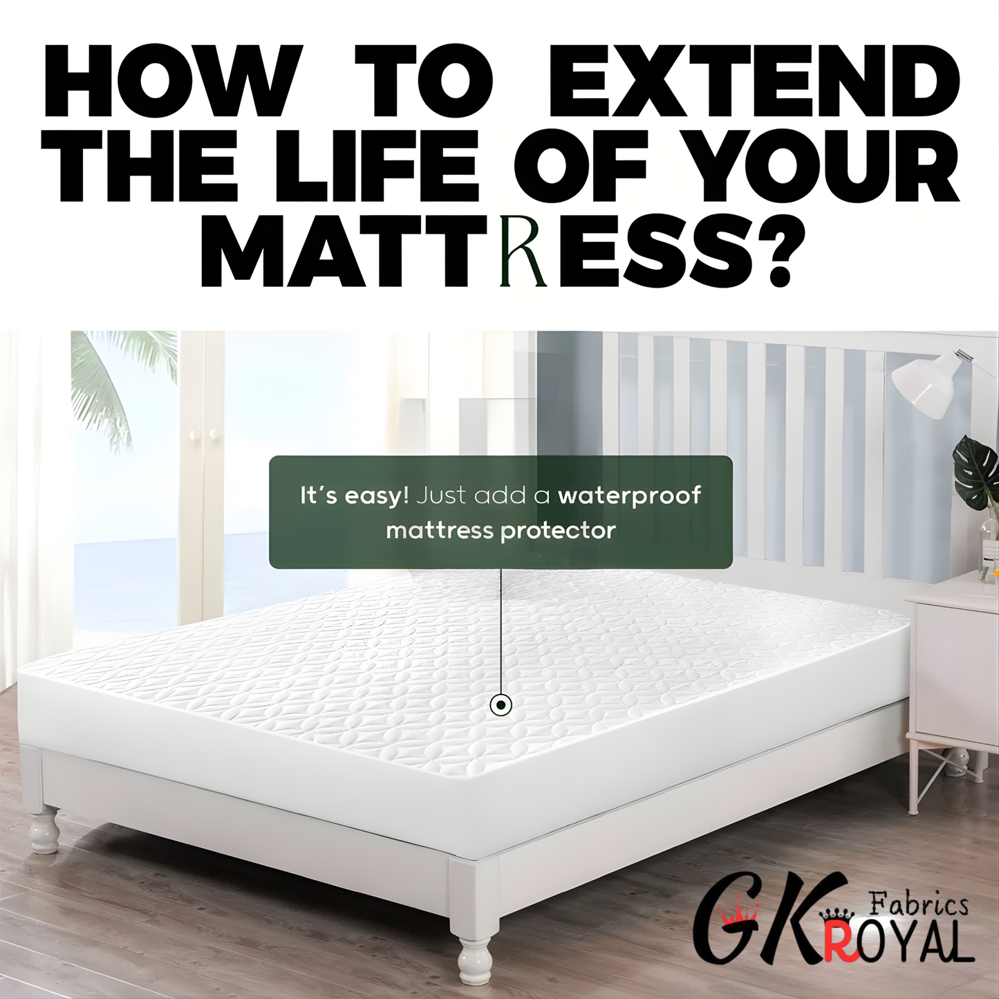 100% Waterproof Quilted Mattress Protector