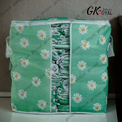 Durable Non-Woven Storage Organizer –  Floral Design